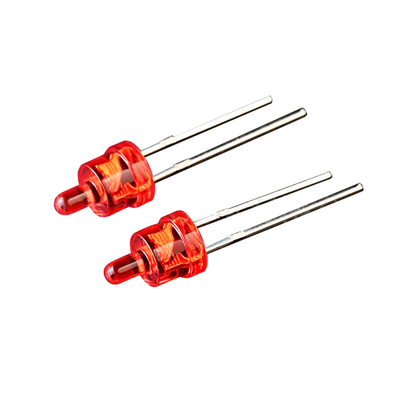 5mm F5 奶嘴红发红塔形插件 LED 灯珠 超高亮发光二极管 长脚短脚可选