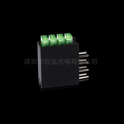 四孔套子灯 234 方形四层 LED 座子灯 4 灯带柱黑色底座方形 LED 灯