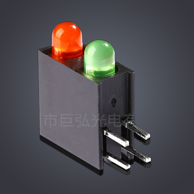 双孔套子灯套壳灯 holder LED 双层组合灯 上红下绿