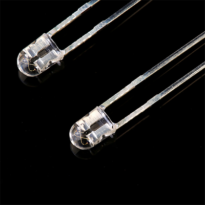 F3 圆头无边 LED 灯珠 白光高亮 长脚直插 按钮开关专用指示灯珠