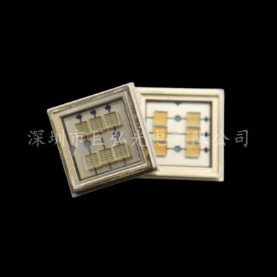 深圳巨弘光电定制 6868 大功率 UVC 10W 300mW 高功率紫外线杀菌消毒医疗固化传感灯珠