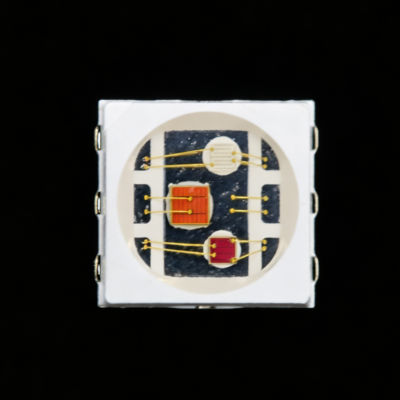 巨弘光电5054RYB红黄蓝三色LED灯珠0.2W660/590/460nm定制波段贴片发光二极管