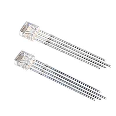 2.5×5×5 方形四腳全彩 RGB 發光二極管 共陰共陽直插 透明燈珠高亮氛圍光源